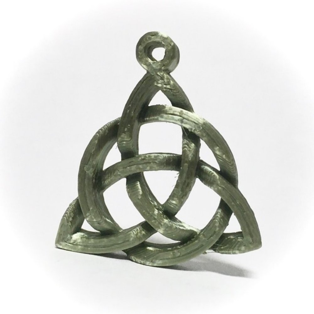 3D-Printed Custom Made Triquetra Pendant